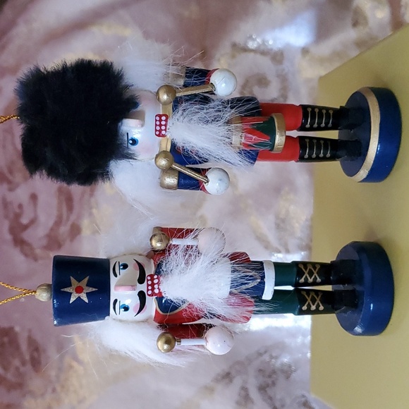 6 Christmas Nutcracker Wooden Ornaments - Picture 2 of 4